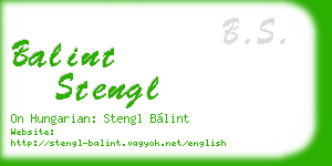 balint stengl business card